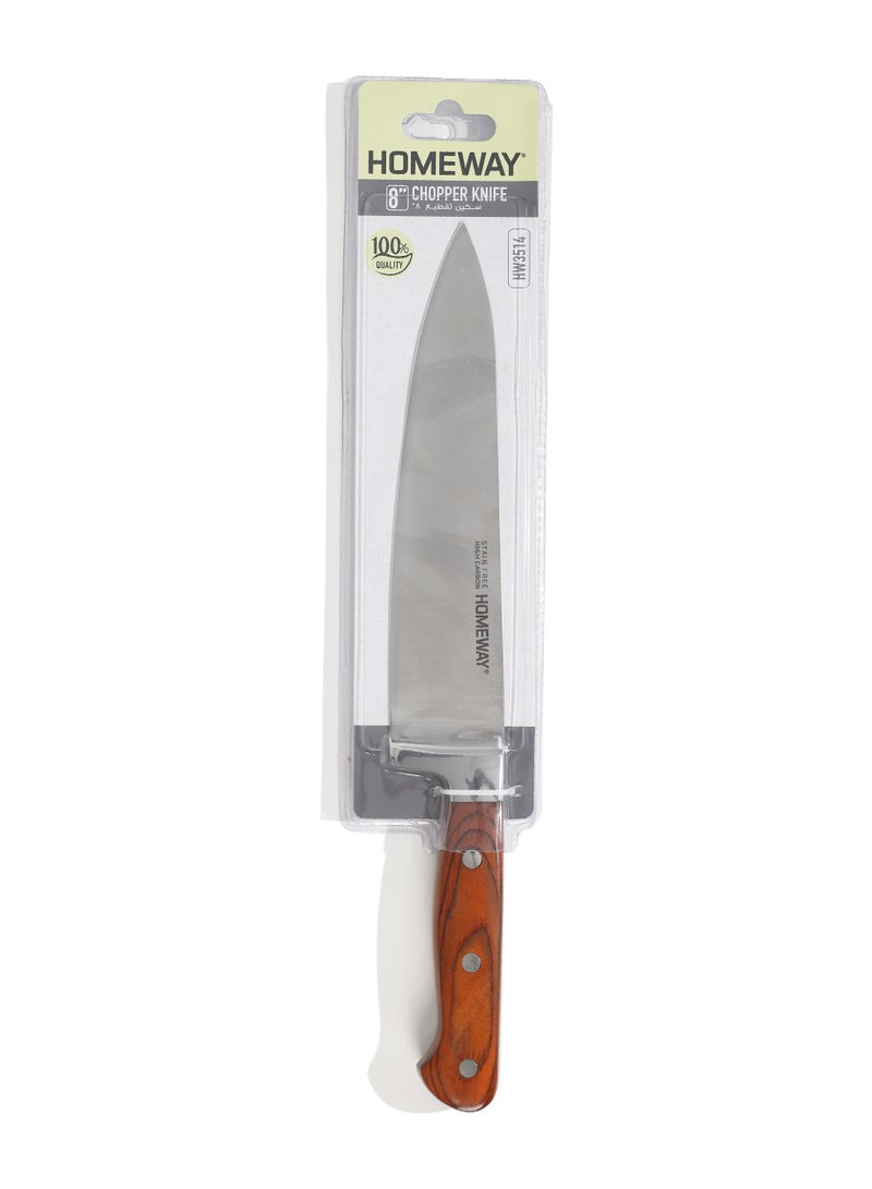 Homeway Utility Knife Wooden Handle 8" – Reliable and Versatile Kitchen Essential - Image 2