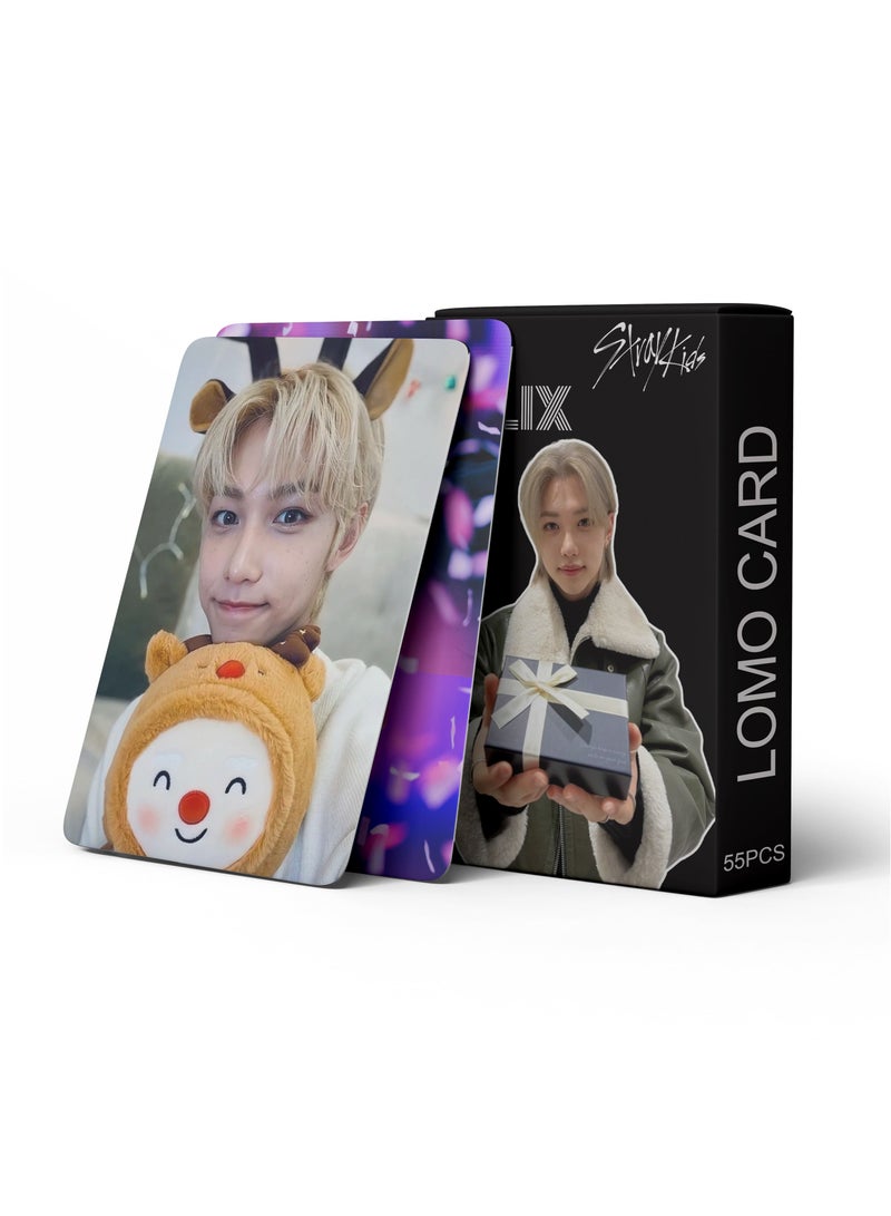 KPOP 185-Pcs Kpop Stray kids Felix Solo Album Gift Box with Photocards Lanyard Sticker Keychain Photobook Pack for Fans - Image 2