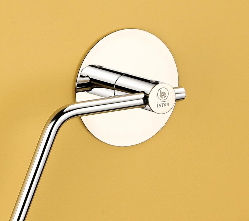 iSTAR iSTAR Self Adhesive Stainless Steel Chrome Finished Anti Rust Strong Sticker Napkin Ring/Towel Ring/Napkin Holder/Towel Hanger/Towel Holder for Bathroom/Kitchen/Wash Basin (Silver)  - Image 3