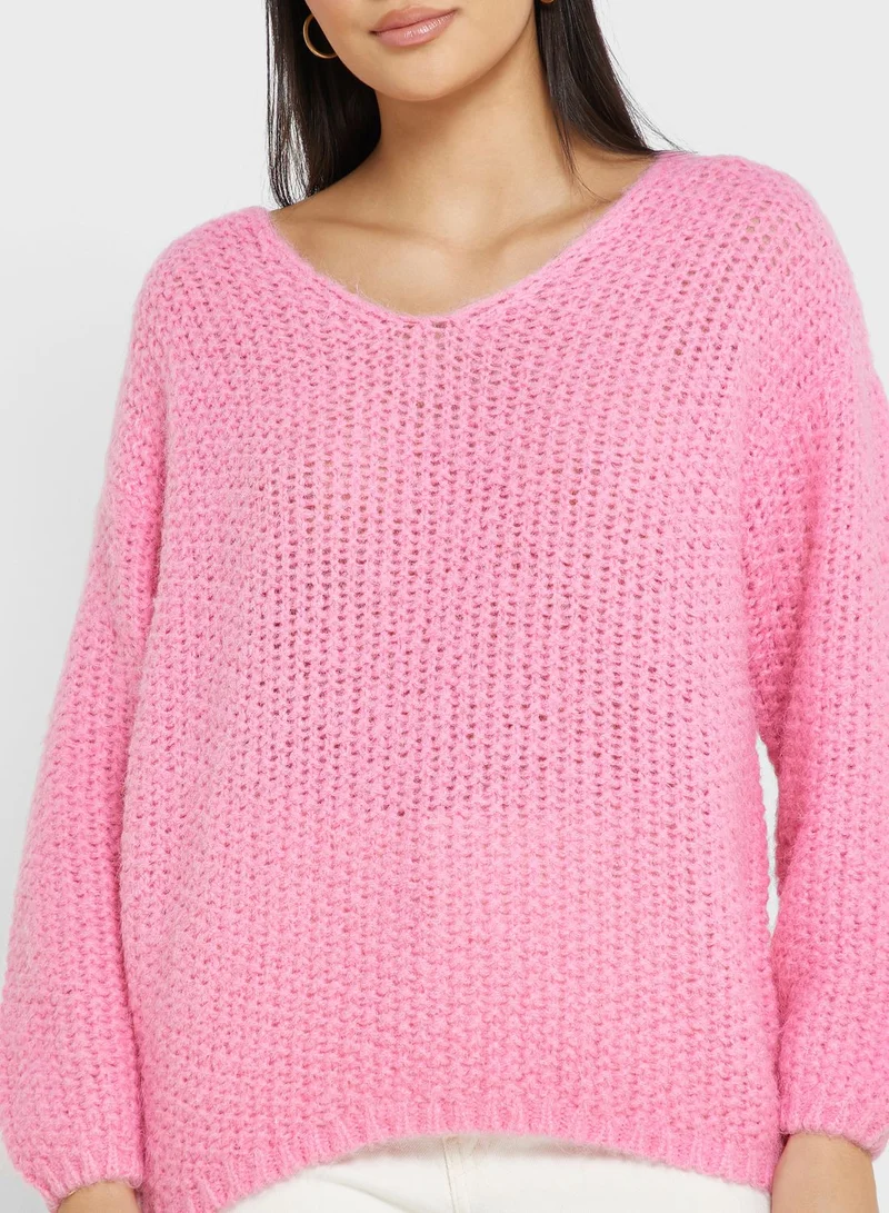 VERO MODA V-Neck Knitted Sweater