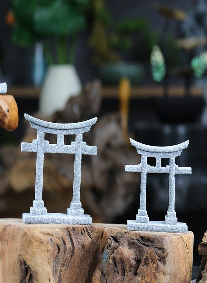 RDTGHY Japanese Torii Gate Aquariums Miniature Ornament Bridge Landscape Ornament for Fish Tanks Decoration Miniature Scene Accessory Garden Decor - Image 5