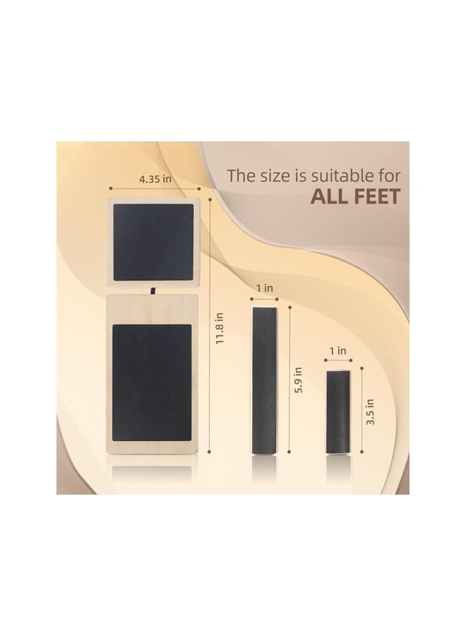 PROMASS لوحة توازن الكاحل مقوي القدمين مدرب للكاحل الملتوي، تمارين الاستقرار، العلاج الطبيعي، تخفيف آلام التهاب اللفافة الأخمصية، تصحيح الوضعية، تدريب التوازن، لوحة اهتزاز مضادة للانزلاق - Image 3