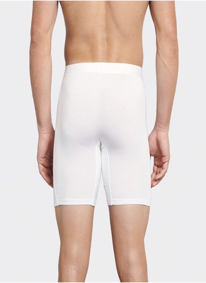 JOCKEY - Jockey International Collection Long Leg Boxer IC57-01 White - Image 1