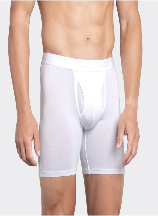 JOCKEY - Jockey International Collection Long Leg Boxer IC57-01 White - Image 1