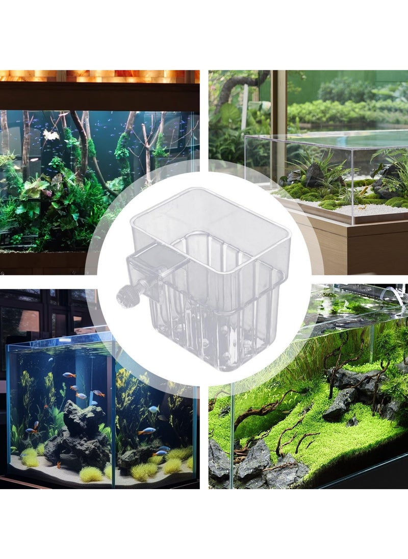 SYOSI Fish Tank Plant Holder, Aquarium Planter Cup with Hook, Aquarium Plant Basket, Aquatic Plant Cup, Aquarium Decorations Plants Pot, Aquatic Planter Cups, Upgraded Aquarium Plant Holder  (2 PACK)  - Image 4