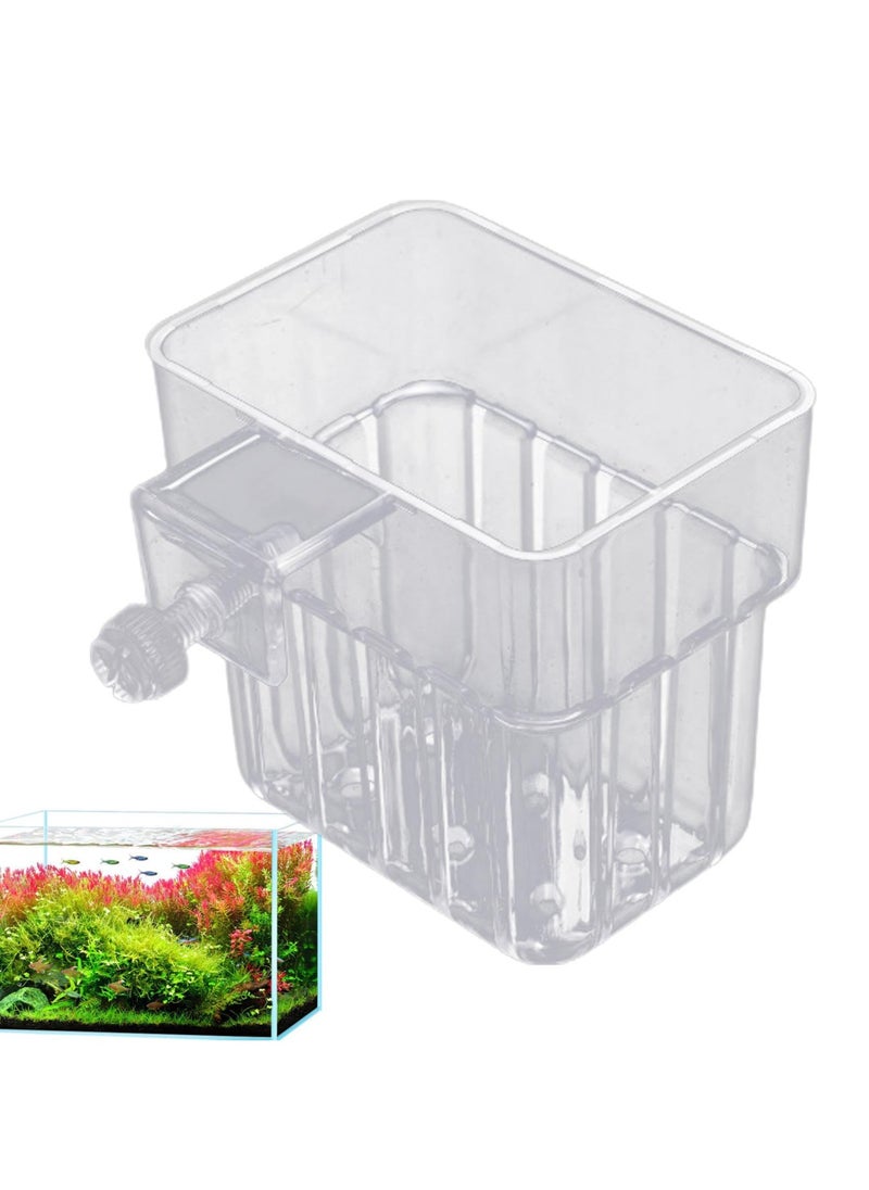 SYOSI Fish Tank Plant Holder, Aquarium Planter Cup with Hook, Aquarium Plant Basket, Aquatic Plant Cup, Aquarium Decorations Plants Pot, Aquatic Planter Cups, Upgraded Aquarium Plant Holder  (2 PACK)  - Image 1