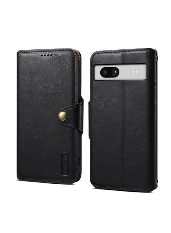 Case For Google Pixel 7a Cowhide Texture Wallet Style Leather Phone Case