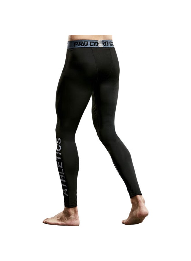 BURUITE Men'S Compression Tights, Quick-Dry, High-Elasticity, Fitness Workout Set, Track And Field Running Suit, Basketball Training Leggings, Compression Stockings - Image 2