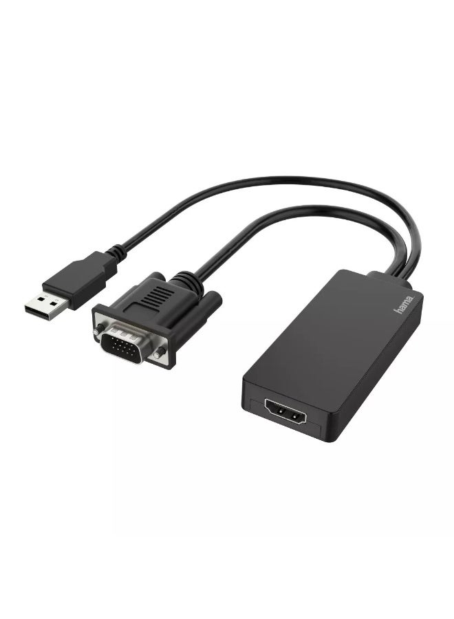 محول فيديو هاما، منفذ VGA + USB - منفذ HDMI™، دقة Full HD 1080p