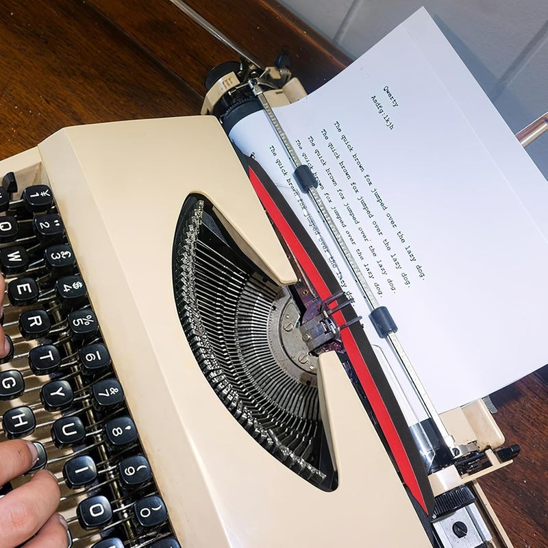 Vintage Typewriter Ribbon Easy Installation Double Ink Color Ribbon Nylon Material for Office and Mechanical Typewriters Red Black - Image 4