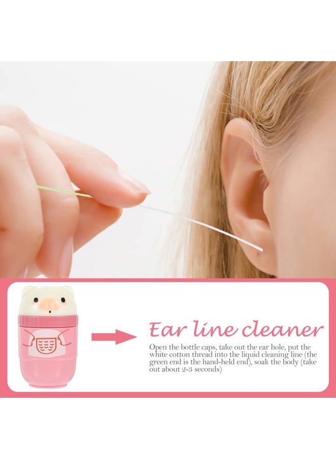Healifty Ear Floss Earring Hole Cleaner 240Pcs Earring Hole Cleaner Piercing Cleaning Hole Floss Piercing Care Cleaning Tool for Girls Women Men Ear Floss Ear Piercing Cleaning Solution - Image 3