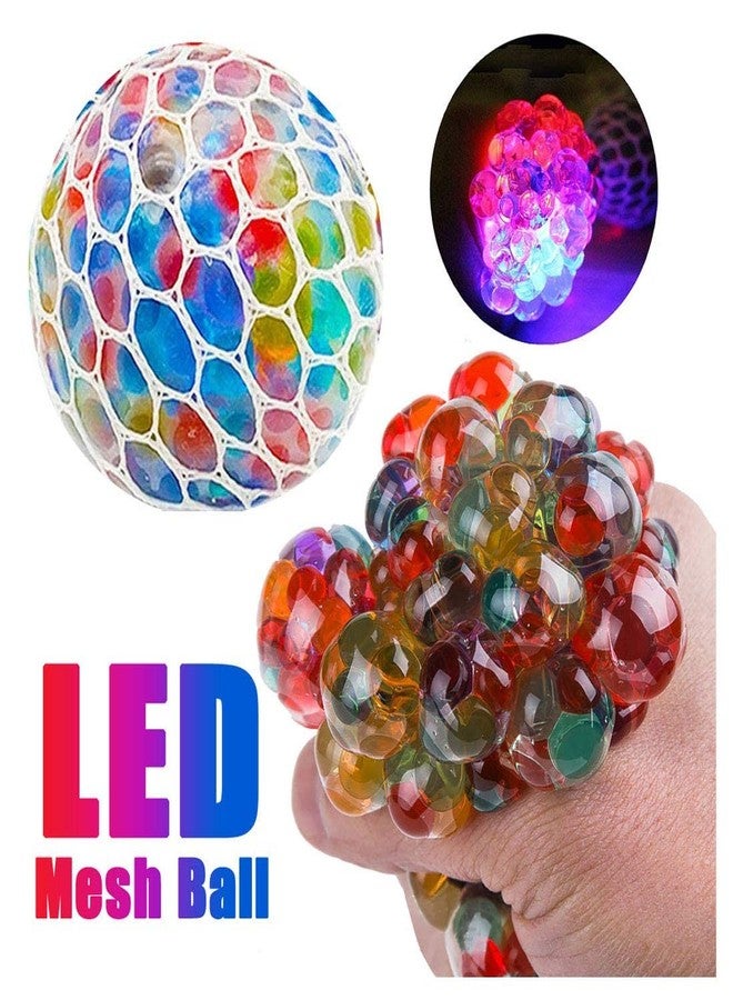 DISILA TRADERS Squishy mash Smash Ball Toys with 3D Lights for Kids/ Adults. Bunch of Slimy/Squishy Balls for Stress Relief. (Random Color/Design - Pack of 2 Balls). Fun Game for All - Image 4