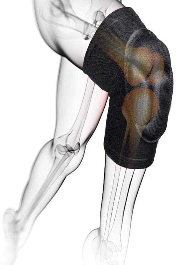ABUDIT 1 Pair Knee Pads Thick Sponge Collision Avoidance Kneeling Kneepad Outdoor Climbing Sports Riding Protector Protection (Black) - Image 5