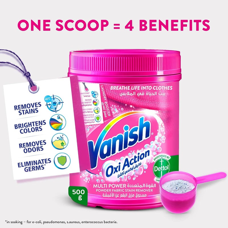 Laundry Stain Remover Oxi Action Powder for Colors & Whites 700g - Image 3