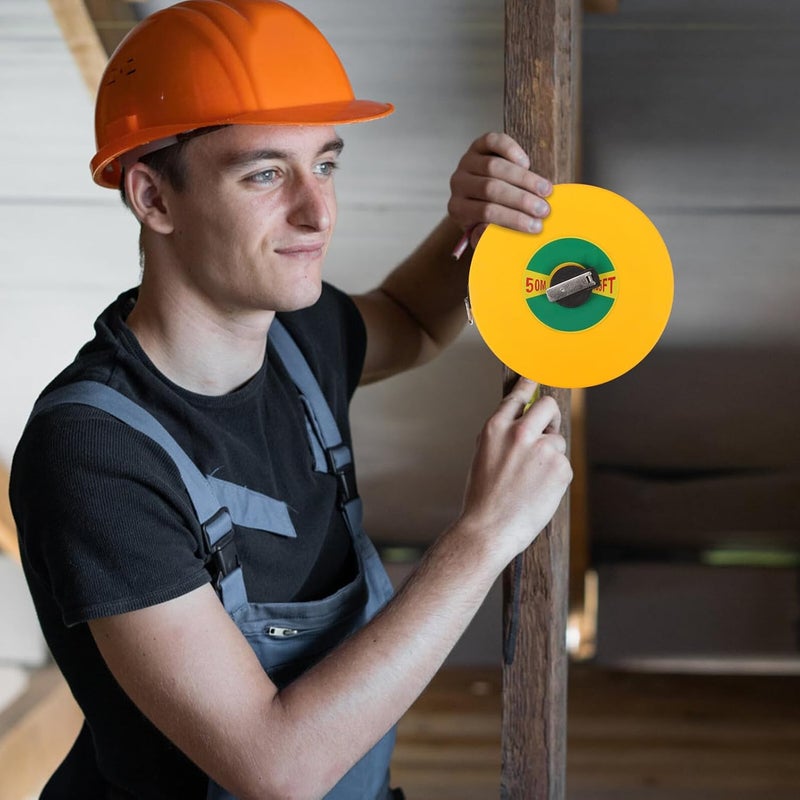 50m Hand Crank Tape Measure Portable Retractable Flexible Ruler High Precision Abs Fiber Construction Measuring Tool for Site Survey - Image 4