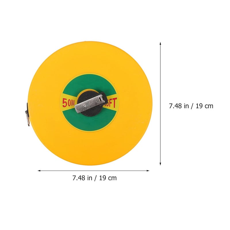 50m Hand Crank Tape Measure Portable Retractable Flexible Ruler High Precision Abs Fiber Construction Measuring Tool for Site Survey - Image 2