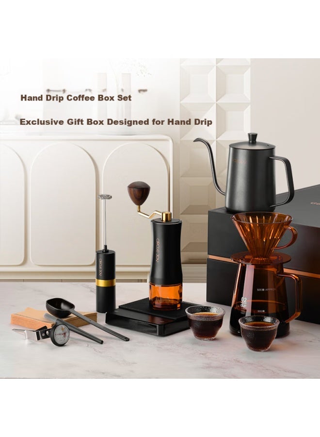CircleJoy Circle Joy G6 Pour-over Coffee Maker Set, Amber Hand Grinder Coffee Machine, Manual Grinding Machine, Pour-over Kettle Set, High-end Gift Box - Image 1