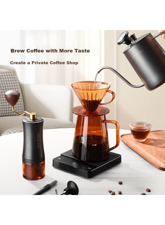 CircleJoy Circle Joy G6 Pour-over Coffee Maker Set, Amber Hand Grinder Coffee Machine, Manual Grinding Machine, Pour-over Kettle Set, High-end Gift Box - Image 5