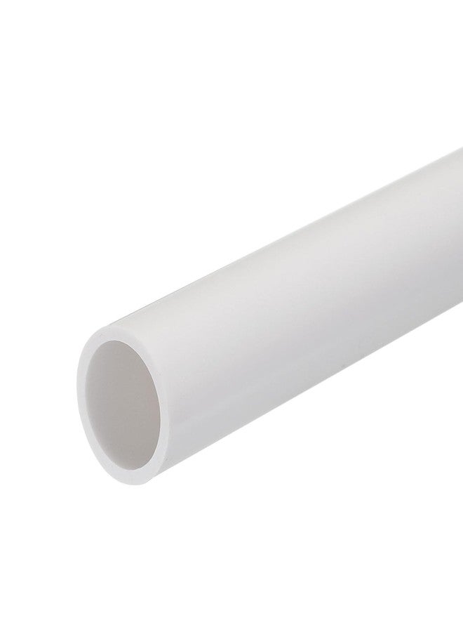 MECCANIXITY PVC Rigid Tube Round Pipe Tubing Hardware Tubing 16mm ID 20mm OD 20cm/8" Length White High Impact for Water Pipe, Crafts - Image 1
