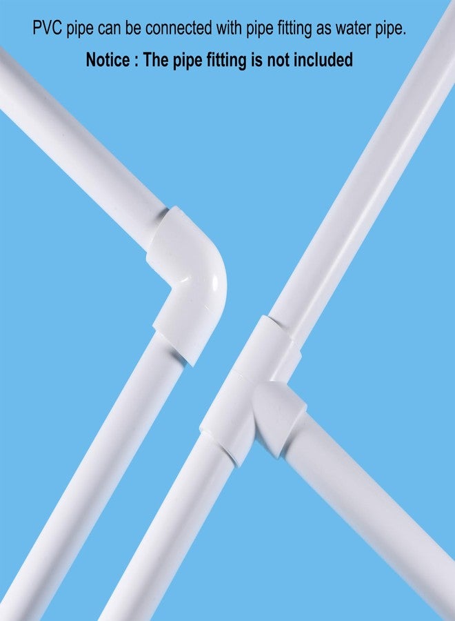 MECCANIXITY PVC Rigid Tube Round Pipe Tubing Hardware Tubing 16mm ID 20mm OD 20cm/8" Length White High Impact for Water Pipe, Crafts - Image 5