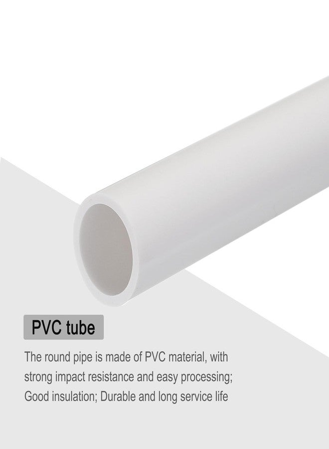 MECCANIXITY PVC Rigid Tube Round Pipe Tubing Hardware Tubing 16mm ID 20mm OD 20cm/8" Length White High Impact for Water Pipe, Crafts - Image 4