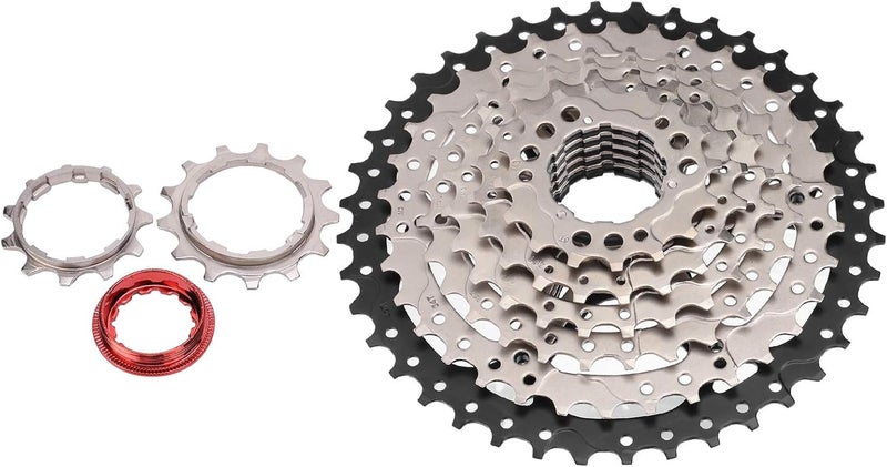 cheekyglo 8 Speed Freewheel, 11‑40T Bike Sprocket Silver Black - Image 1