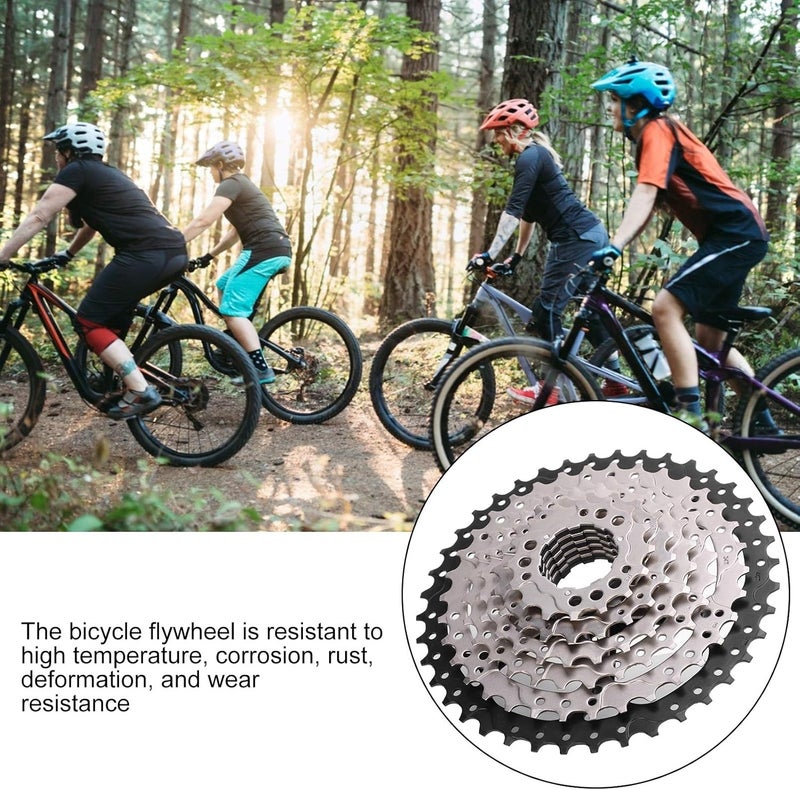 cheekyglo 8 Speed Freewheel, 11‑40T Bike Sprocket Silver Black - Image 4
