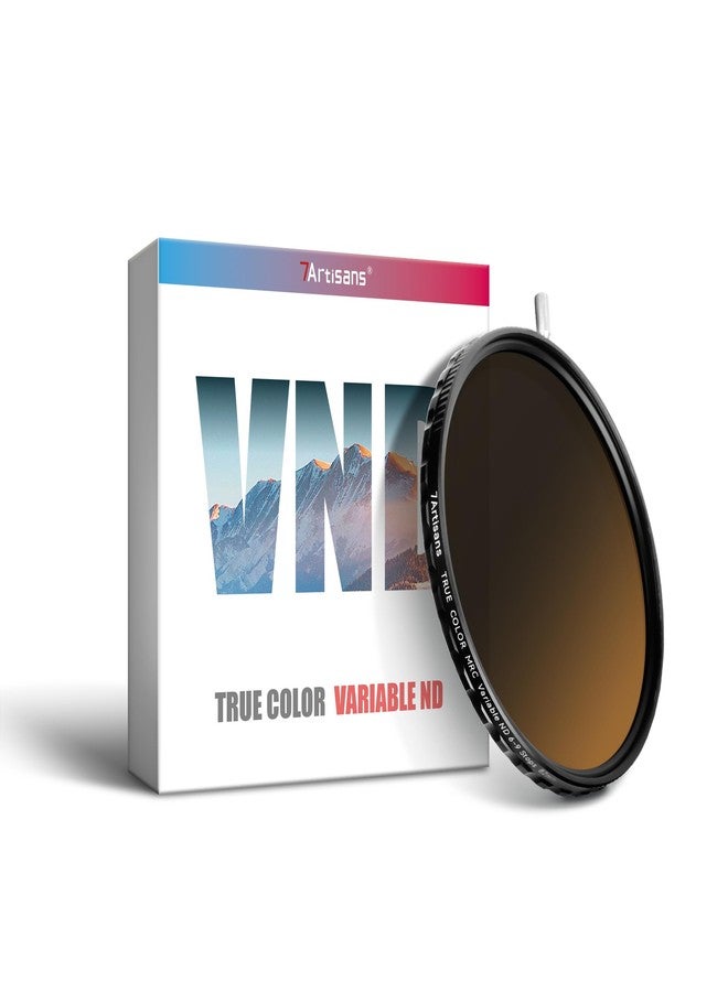 7artisans True Color VND Adjustable Neutral Density Filter 2-5 Levels/6-9 Levels Adjustable VND67mm/72mm/77mm/82mm Neutral Density Polarized Filter for Camera Lens Movie Video Filter Portrait - Image 1