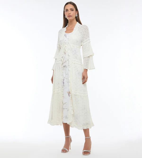 BCBG BCBG-Lace Kimono