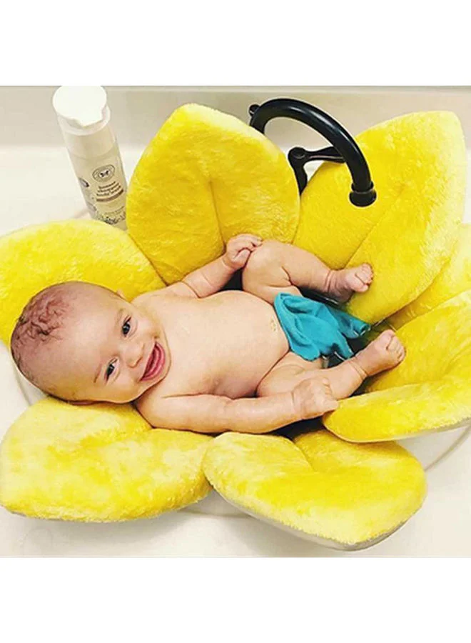 Bumble & Bird Blooming Flower Baby Bath Mat, Infant Bath Flower Sink, Diameter 70Cm - Yellow