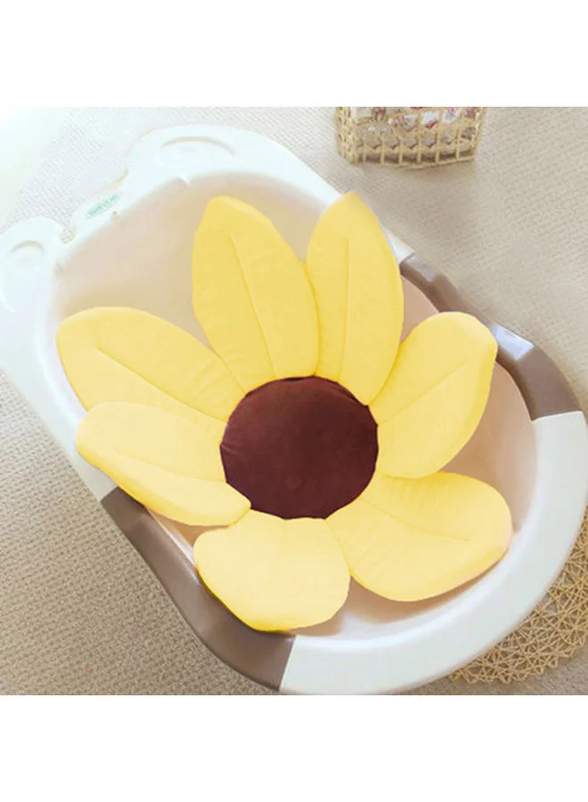 Bumble & Bird Blooming Flower Baby Bath Mat, Infant Bath Flower Sink, Diameter 70Cm - Yellow