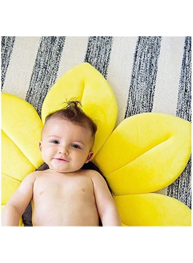Bumble & Bird Blooming Flower Baby Bath Mat, Infant Bath Flower Sink, Diameter 70Cm - Yellow