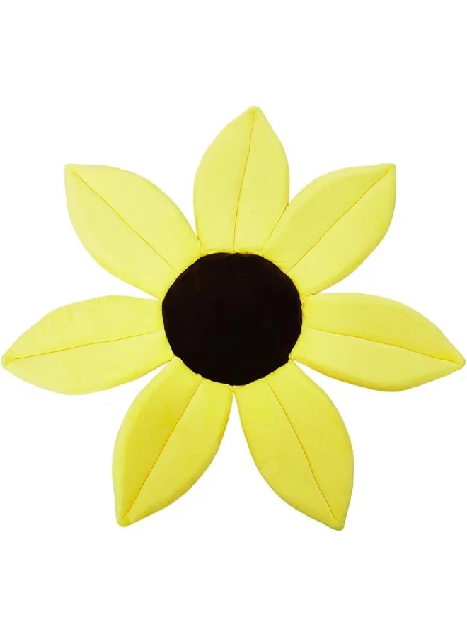 Bumble & Bird Blooming Flower Baby Bath Mat, Infant Bath Flower Sink, Diameter 70Cm - Yellow