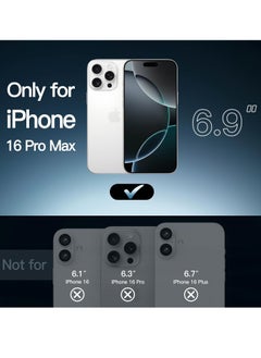 Houmt iPhone 16 Pro Max Case Clear Crystal Tech Anti-Scratch Ultra Slim iPhone 16 Pro Max Cover Transparent for iPhone 16 Pro Max 6.9 inch  - Image 2