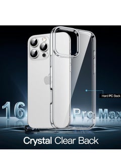 Houmt iPhone 16 Pro Max Case Clear Crystal Tech Anti-Scratch Ultra Slim iPhone 16 Pro Max Cover Transparent for iPhone 16 Pro Max 6.9 inch  - Image 3