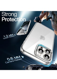 Houmt iPhone 16 Pro Max Case Clear Crystal Tech Anti-Scratch Ultra Slim iPhone 16 Pro Max Cover Transparent for iPhone 16 Pro Max 6.9 inch  - Image 4