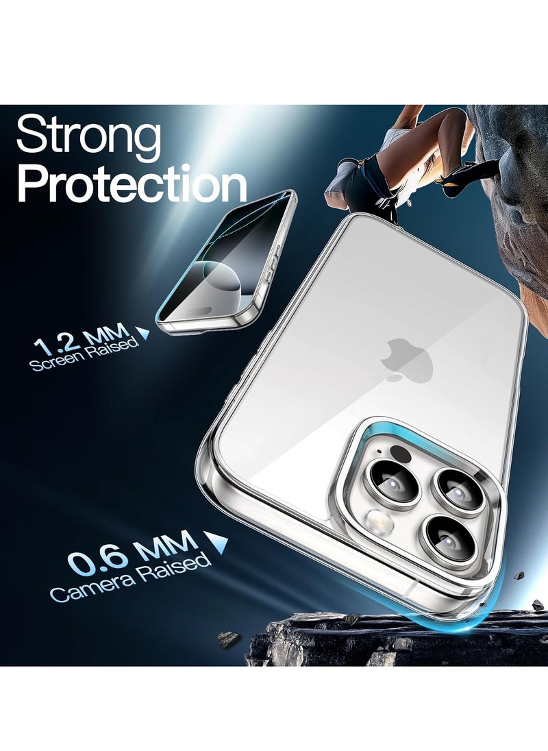 Houmt iPhone 16 Pro Max Case Clear Crystal Tech Anti-Scratch Ultra Slim iPhone 16 Pro Max Cover Transparent for iPhone 16 Pro Max 6.9 inch  - Image 4