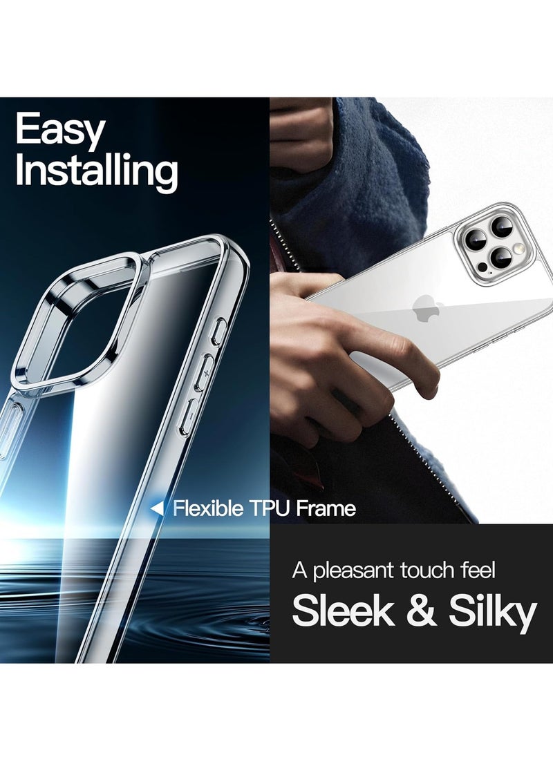 Houmt iPhone 16 Pro Max Case Clear Crystal Tech Anti-Scratch Ultra Slim iPhone 16 Pro Max Cover Transparent for iPhone 16 Pro Max 6.9 inch  - Image 5