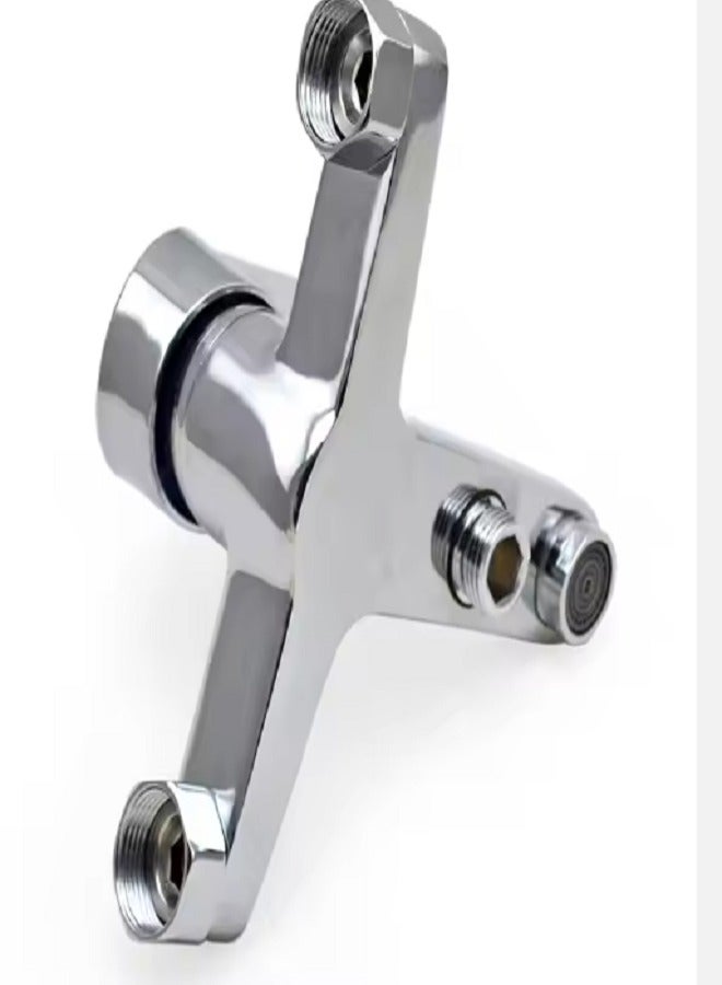 Single-Handle Wall-Mounted Shower Faucet Cold Hot Water Mixer for Bathroom Bathtub Zinc Alloy Construction Ceramic Valve Core  - Image 5