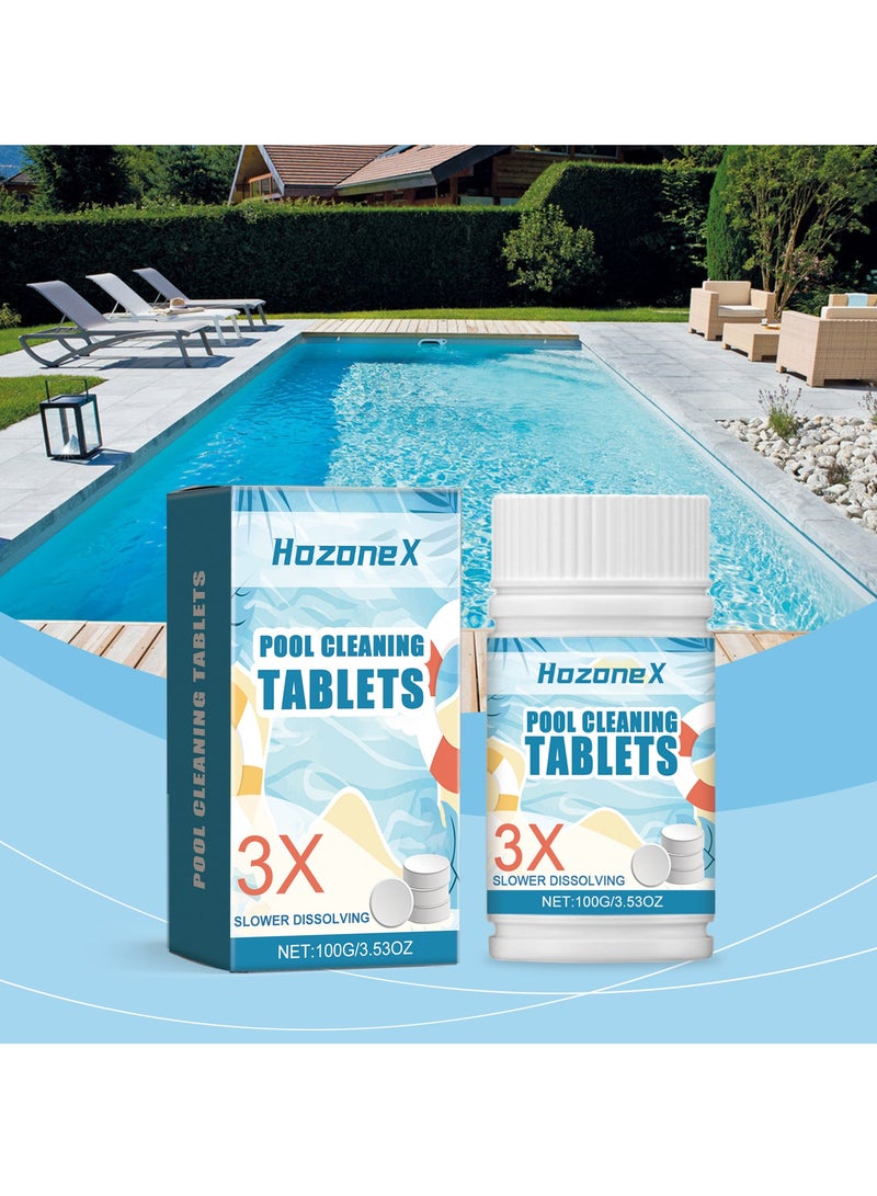 هوزونكس أقراص تنقية وتنظيف حمامات السباحة، كلور حمامات السباحة 100 جرام - Image 3