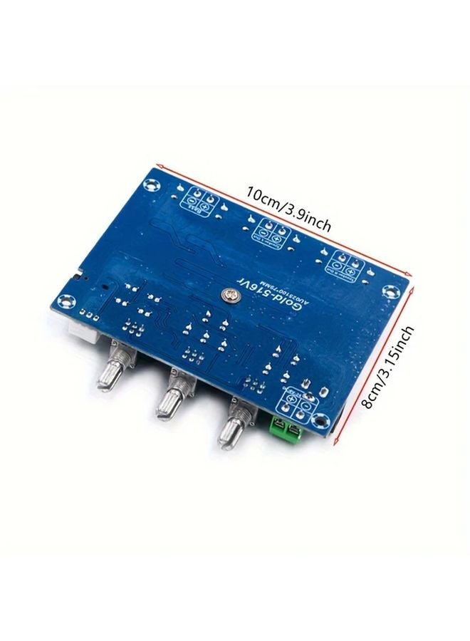 1pc High Power 2 1 Channel Digital Amplifier Board TPA3116D2 2x50W 100W Wide Voltage 8 24V - Image 3
