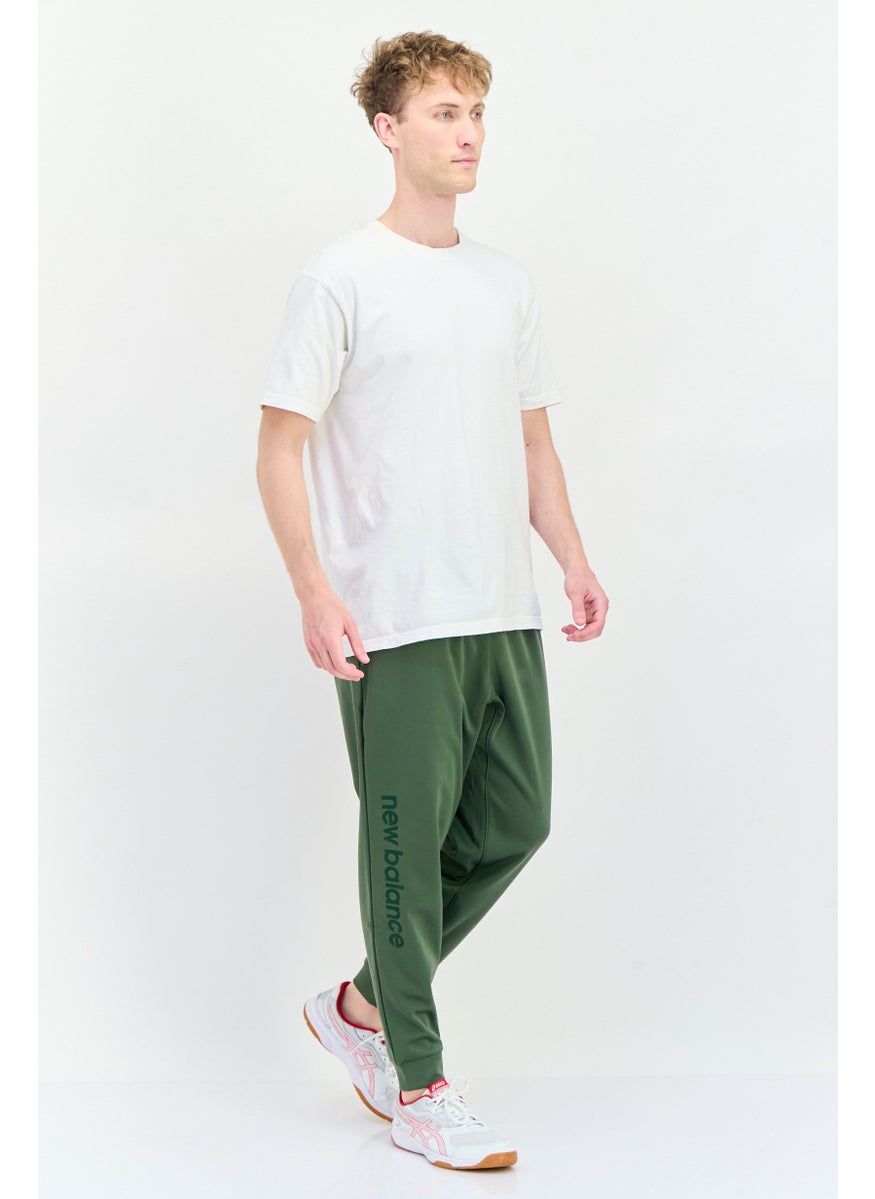 New Balance Men Athletic Fit Outdoor Sweatpants, Olive  - Image 3