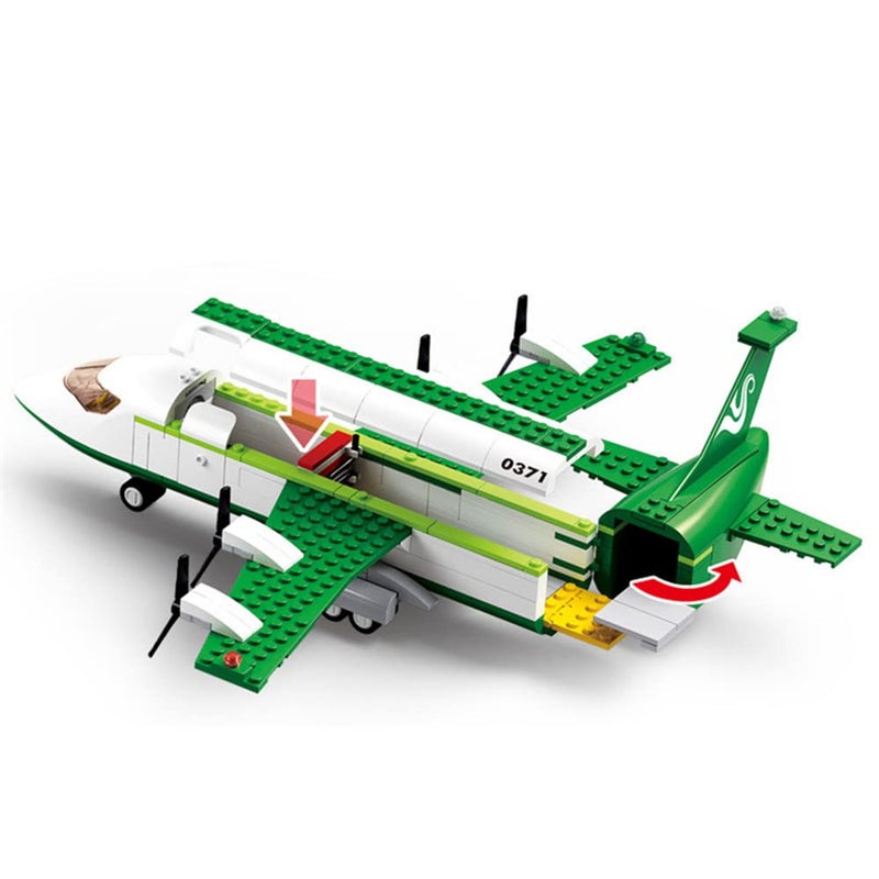 ENHANA Building Blocks City Airplane Station Toy for 6-12 Years Old Boys,City Airport Building Kits Kids Toys STEM Learning Building Bricks Helicoper Birthday Gift for 6-12 Children (383 Pieces) - Image 4