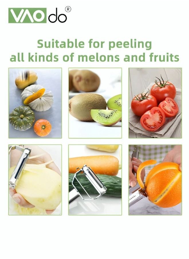 VAOdo - Multifunctional Stainless Steel Peelers Cutter Kitchen Gadgets Perfect for Peeling Vegetables and Fruits Slicers - Image 1