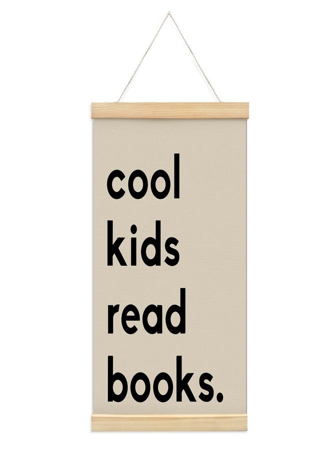 foedor Cool Kids Read Books Wall Decor,Reading Corner for Kids Classroom Poster Hanger Frame,Reading Corner Decor, Reading Book Decor Posters for Classroom, 12x16 Inches - Image 1