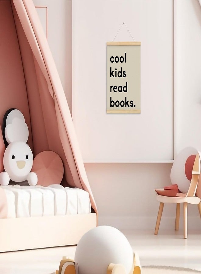 foedor Cool Kids Read Books Wall Decor,Reading Corner for Kids Classroom Poster Hanger Frame,Reading Corner Decor, Reading Book Decor Posters for Classroom, 12x16 Inches - Image 4