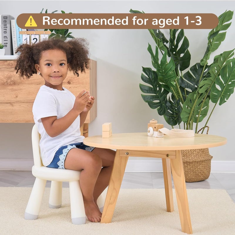 KidBloom Toddler Chair, Ergonomic Kids Chair, Durable and Sturdy Small Plastic Child Chair for Toddlers 1â€“3 - Image 2