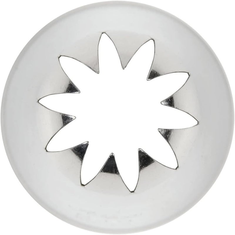 Ateco # 849 - Closed Star Pastry Tip .69'' Opening Diameter- Stainless Steel by - Image 3