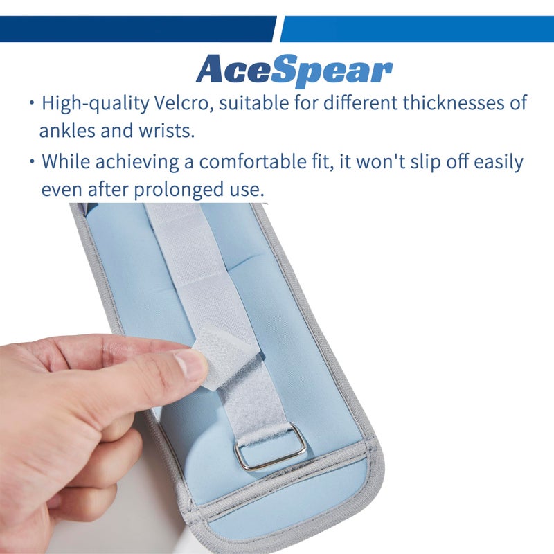 AceSpear Ankle Weights for Men Women Wrist Weights 2 * 1lb 2lbs 3lbs 4lbs 5lbs 6lbs Leg Weights Sandbags Kids Arm Hand Weights for Fitness Walking Running Gym - Image 5
