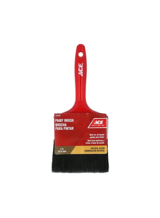 ACE Natural Blend Plastic Handle Flexible Flagged Bristles Paint Brush Multicolor 4inch XB-ACE30040V - Image 1